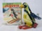 Antique TN Japan Percy Penguin Tin Friction Skiier MIB