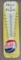 Excellent Antique 1958 Dated Pepsi Cola Embossed Metal Advertising Thermometer