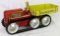 Excellent Antique Marx Tin Wind-Up Hauling Tractor w/ Driver