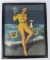 Excellent Antique 1959 Victor Gaskets Advertising Pin-Up Print 