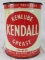 Antique Kendall Kenlube 5 lb. Metal Grease Can