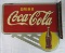 Excellent Antique 1940 Dated Coca Cola Steel Double Sided Flange Sign
