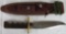 Outstanding Randall #14 Fixed Blade Knife Green Micarta with Scabbard