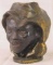 Excellent Antique AC Williams Johnny Griffin 2 Face Cast Iron Still Coin Bank