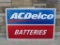 Vintage 1980's AC Delco Batteries Large Metal Service Station Sign 24x36