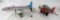 (2) Vintage Japan Tin Friction Airplanes