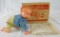 Antique Irwin Plastic Wind-Up Mechanical Crawling Baby in orig. Box
