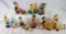 Lot (8) Vintage Plastic Ramp Walker toys- Mickey Mouse, Jetsons, Popeye, Flintsones+