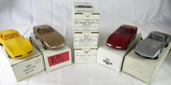 Lot (7) Vintage Chevrolet Corvette Dealer Promo Cars (1978-1994)