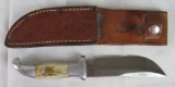 Rare Vintage R.H. Ruana Fixed Blade Knife Bonner Montana in Original Sheath