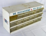 Vintage AC Delco PCV Valves Metal Service Station Cabinet