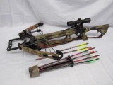 Excellent Parker Cyclone Crossbow w/ Red Hot Scope, Arrows, & Soft Case