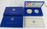 1986 Liberty Ellis Island Silver Dollar & Half Coin Set