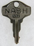Antique 1919 - 1921 Signed Nash Automobile Key