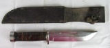 Vintage WWII Era US Cattaraugus 225Q Fighting Knife in Sheath