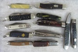 Lot (12) Vintage Pocket Knives- USA Made- Western, Camillus , Imperial, etc