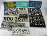 Lot 15 Asst License Plates- Michigan, Foreign, California, etc