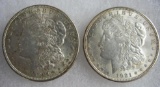 Lot (2) 1921 P US Morgan 90% Silver Dollars