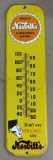 Antique Nesbitt's Orange Soda Embossed Metal Advertising Thermometer 7