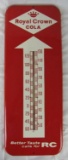 Excellent Antique 1957 Dated RC Royal Crown Cola Metal Advertising Thermometer 25