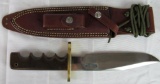 Outstanding Randall #14 Fixed Blade Knife Green Micarta with Scabbard