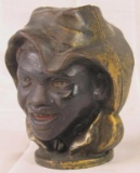 Excellent Antique AC Williams Johnny Griffin 2 Face Cast Iron Still Coin Bank