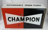Vintage 1960's/70's Champion Spark Plugs Metal Service Station Cabinet