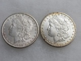 Lot (2) 1902-O US Morgan 90% Silver Dollars