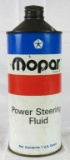 Vintage MOPAR Metal Power Steering Fluid Quart Cone Top Can