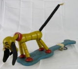 Antique Fisher Price Walt Disney Pluto Pop-Up Kritter Toy