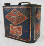 Antique Penn-Rad Motor Oil 2 Gallon Can