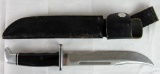 Vintage Buck USA #120 Fixed Blade Knife/ Vietnam Era/ Original Scabbard