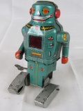 Antique 1950's/60's Noguchi Japan Tin Wind-Up Sparking Robot 5