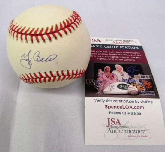 Yogi Berra Signed OAL American League Baseball HOF w/ COA from JSA