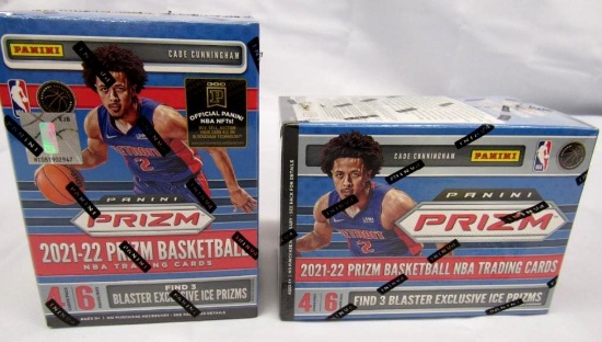 (2) 2021-22 Panini Prizm Basketball Sealed Blaster Boxes (Cade Cunningham RC Year)