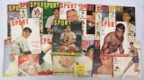 Lot (18) 1950's SPORT Magazine- Great Covers! Sugar Ray Robinson, Ted Williams, Berra++