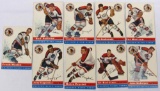 Lot (9) 1954-55 Topps Hockey- All Chicago Black Hawks