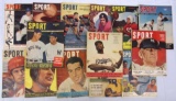 Lot (14) 1940's SPORT Magazine- Great Covers! DiMaggio, Williams, Jackie Robinson, Lujack ++