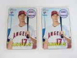 (2) 2018 Topps Heritage #600 Shohei Ohtani RC Rookie Cards