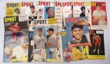 Lot (18) 1950's SPORT Magazine- Great Covers! Maurice Richard, Ted Williams, Berra++