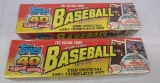 (2) 1991 Topps Baseball Factory Sets Sealed