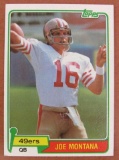 1981 Topps #216 Joe Montana RC Rookie Card