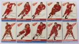 Lot (10) 1954-55 Topps Hockey- All Detroit Red Wings