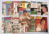 Lot (18) 1950's SPORT Magazine- Great Covers! Mickey Mantle, Marciano, Mathews, Hornung++