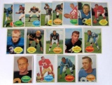 Lot (18) 1960 Topps Football Cards