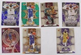 Lot (7) LeBron James Cards incl. Green Mosaic & Silver Prizm My House