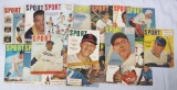 Lot (18) 1950's SPORT Magazine- Great Covers! Jackie Robinson, Kaline, Sugar Ray, Duke, Musial++