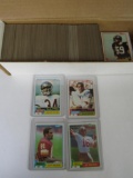 Lot Approx. (500) 1981 Topps Football Cards w/ Montana RC, Monk & Winslow RC+