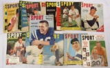 Lot (18) 1950's SPORT Magazine- Great Covers! Ted Williams, Musial, Unitas++