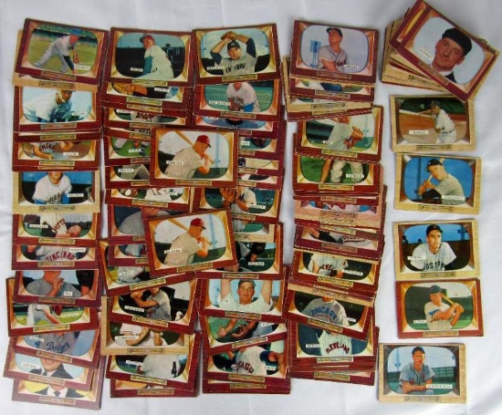 Huge Lot (125+) 1955 Bowman Baseball Cards